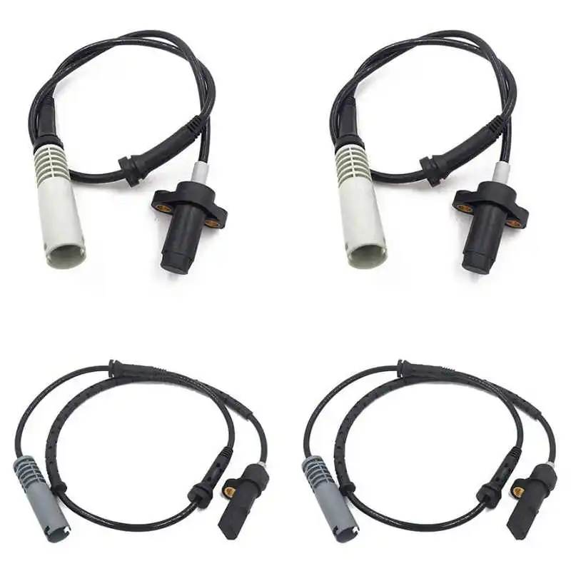 

4PC ABS Wheel Speed Sensor Front Rear Left Right for 97 98 BMW 528I 540I E39 34521182160 34521182159