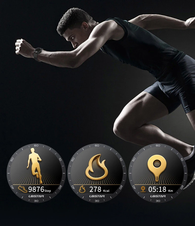 B6 Smart Fitness Watch ECG PPG HRV Heart Rate Blood Pressure Sleep Monitor Health Tracker Sport Bussiness IP68 Shake Control