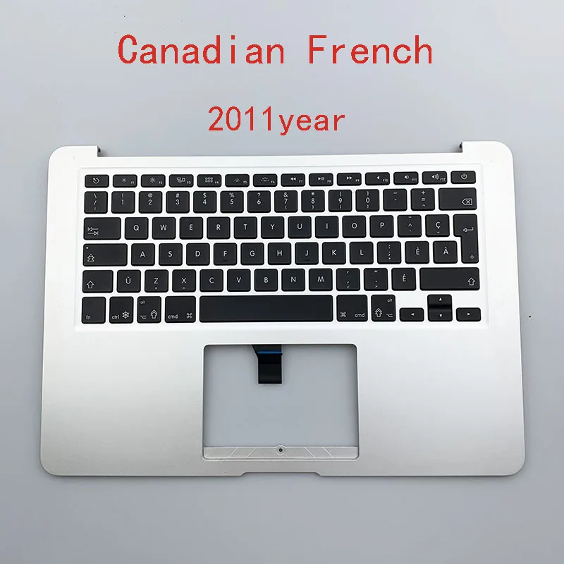 Canadian French Б/у A1466 A1465 Топ чехол для Macbook 1" Топ чехол с Великобритании арабский французский Турция Бельгия клавиатура+ Топ чехол+ Подсветка - Цвет: Canadian French