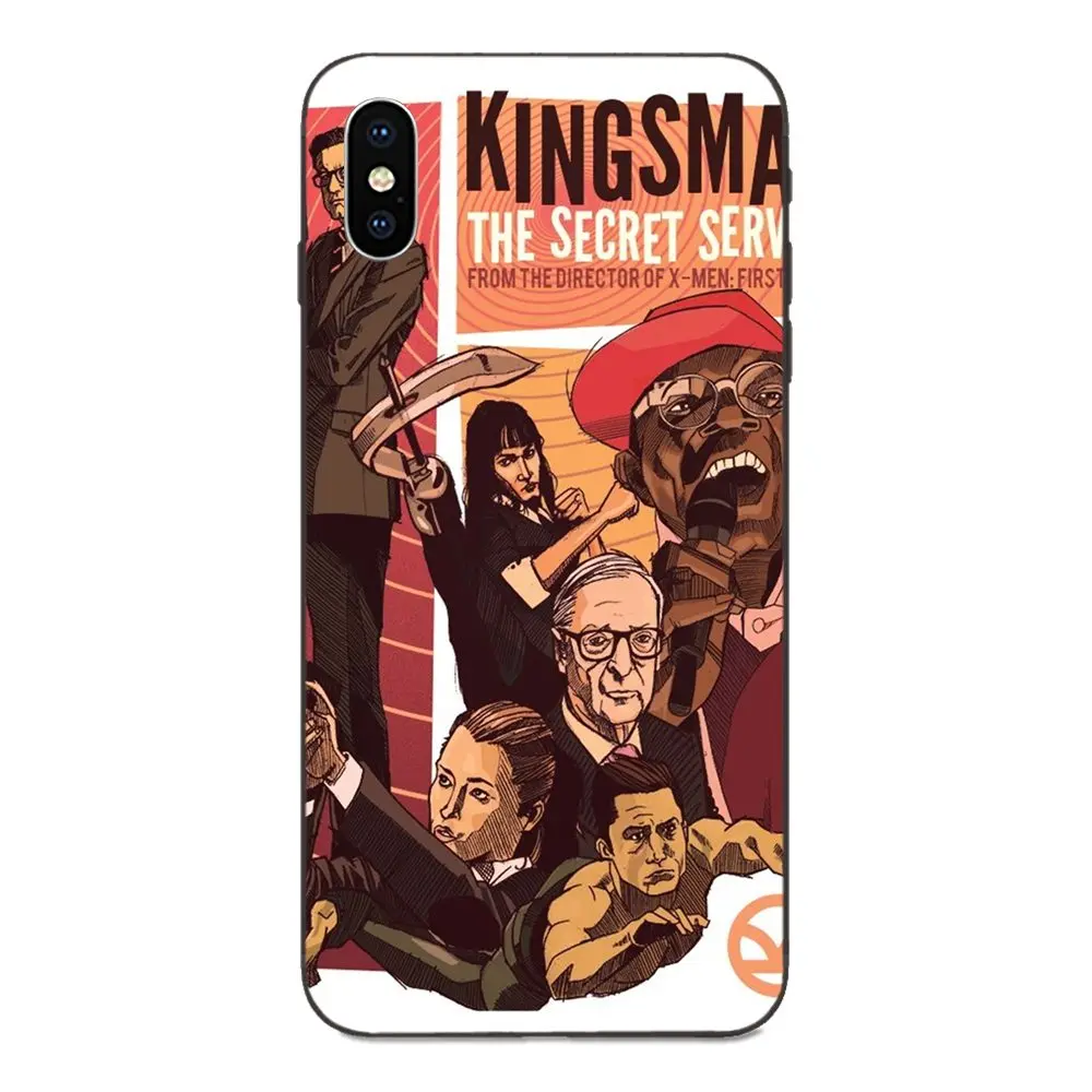 TPU Accessories Pouches For Apple iPhone 4 4S 5 5S SE 6 6S 7 8 Plus X XS Max XR Kingsman The Secret Service Logo | Мобильные
