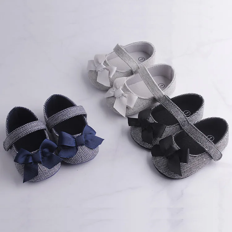 Emmababy обувь для маленьких девочек с бантом и нескользящей мягкой подошвой малышей