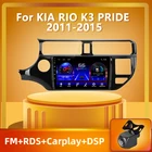Автомагнитола PEERCE, 2DIN, мультимедийный видеоплеер, GPS-навигация, экран с рамкой, для KIA K3, RIO 2011-2015, Android 10,0