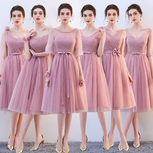 bridesmaid dress female new wedding dress sister group bridesmaid dress long sister skirt small dress graduation evening dress