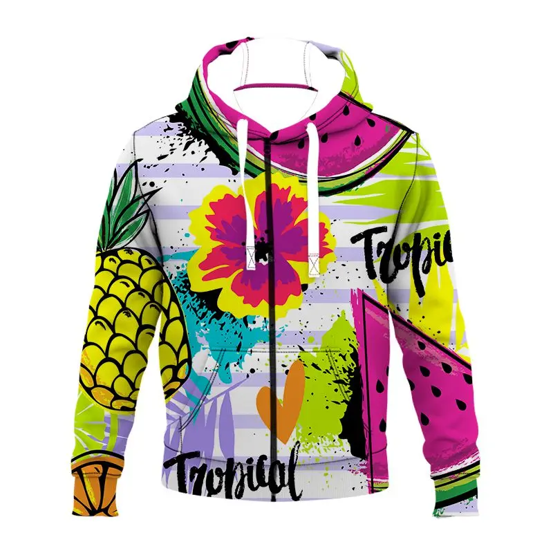 

Красивая Праздничная винтажная одежда с принтом фруктов, модная толстовка, Мужской Повседневный пуловер в стиле Харадзюку, толстовка на мо...