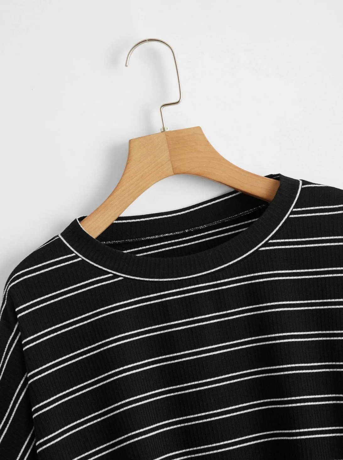 

Plus Striped Drop Shoulder Tee
