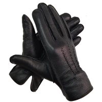 highshine men cashmere lined deerskin leather dress gloves touch screen driving wool warm winter gloves