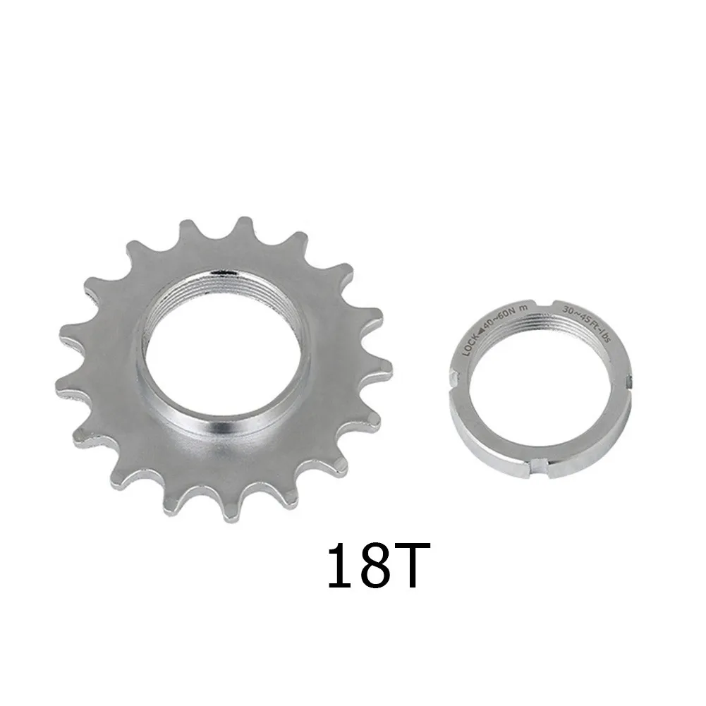 

Bicycle Sprocket Fixed Gear Speed Cog Lock Ring 13T 14T 18T Track Bike Wheel Sprocket Lockring For Fixie Track Hub 1/8" Chain