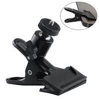 camera holding mount multi function clip clamp holder mount with standard 14 screw fit for gopro camera flash lights stand