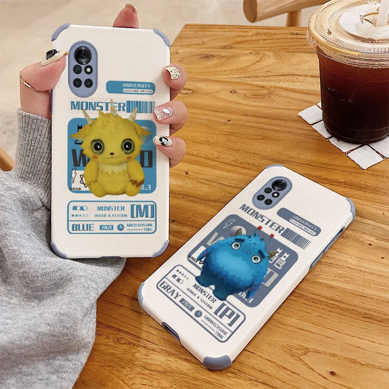 

Space Monster Phone Case For Huawei Nova 8 8Pro 8SE Nova 7 7Pro 7SE 6 6se 5 5Pro 5Z 5I 5Ipro 4 4E Lambskin Cover