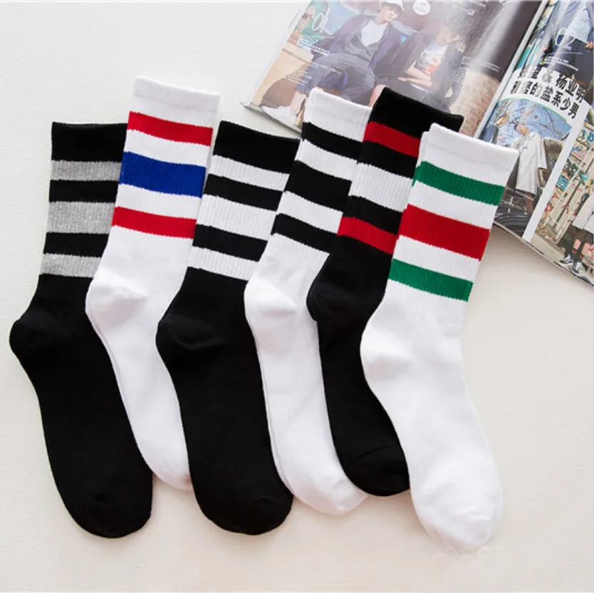 Фирменная новинка мужские носки для мужчин с круглым вырезом в полоску рисунок