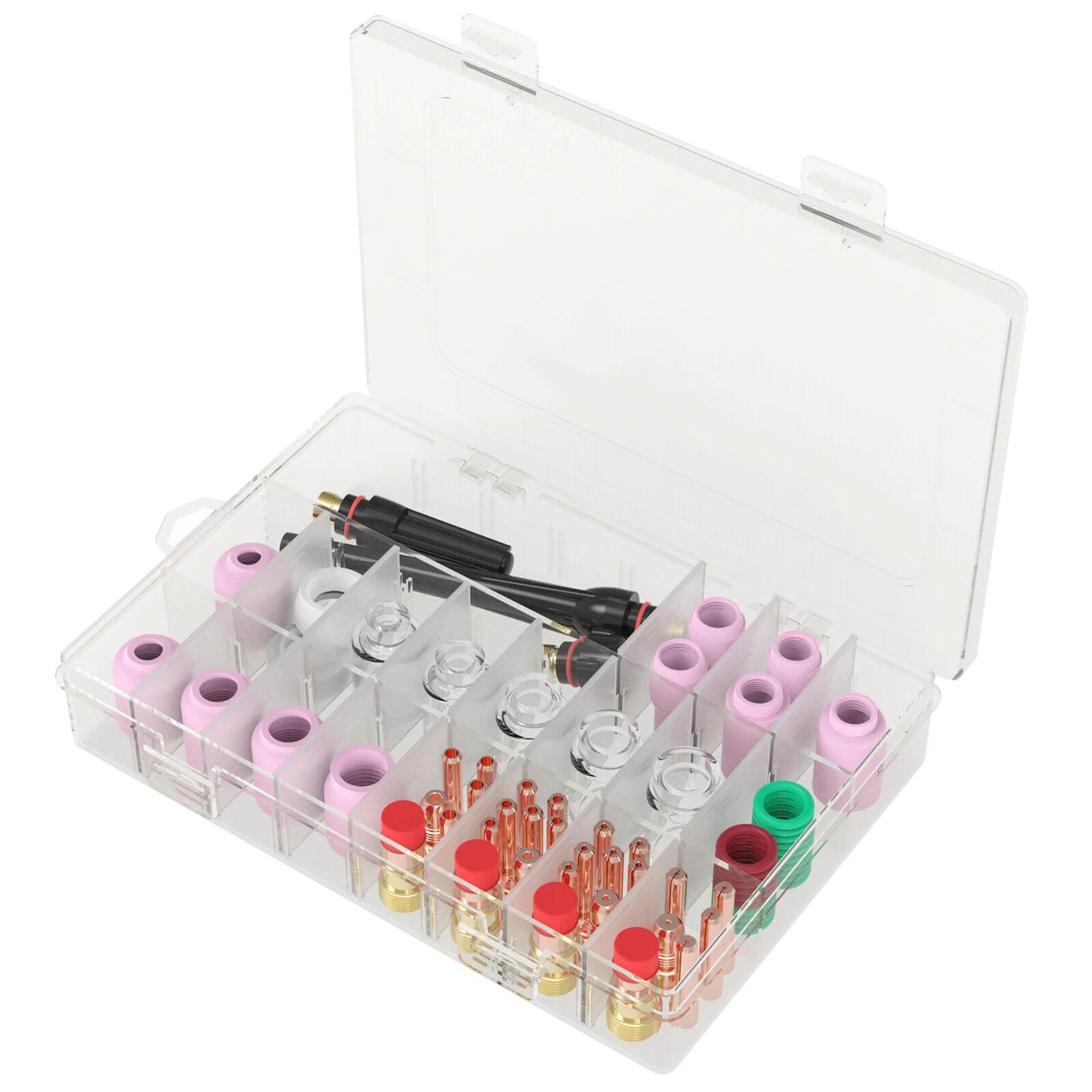 

Комплект аксессуаров для сварки Tig, 68 шт., термостойкие стеклянные стаканы, набор коротких газов для фотографий/18/26