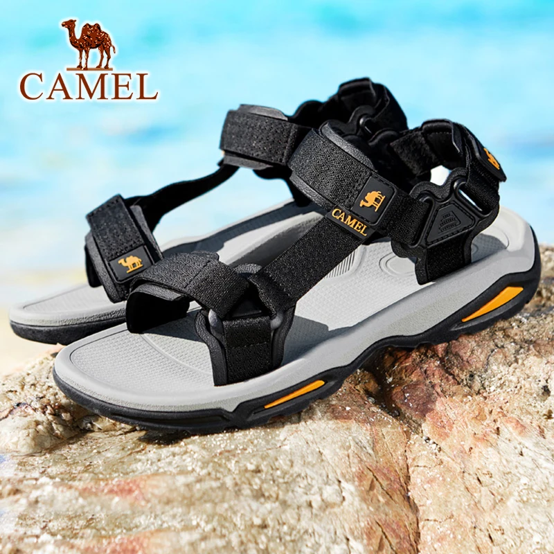 GOLDEN CAMEL Men Shoes Casual Outdoor Sports Summer Sandals Comfortable Fashion Non-slip Hiking Beach Shoes for Men Large Size