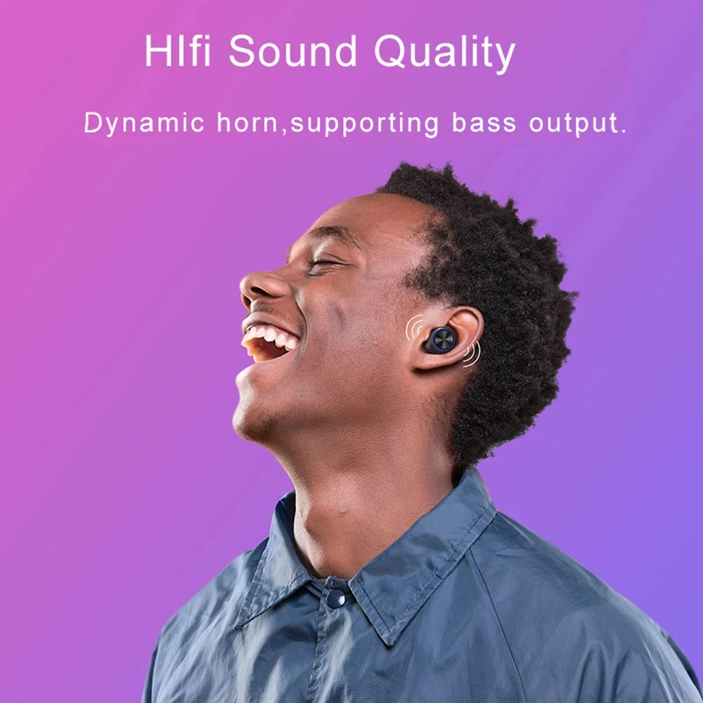 

TW80 TWS Wireless Bluetooth Earphones Sports Earbuds Waterproof Earpiece Music Headset For Huawei Iphone Oppo Xiaomi Headphones