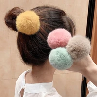 cute imitation water ball hair ring female rubber band elastic hair bands korean headwear children hair accessories ornaments