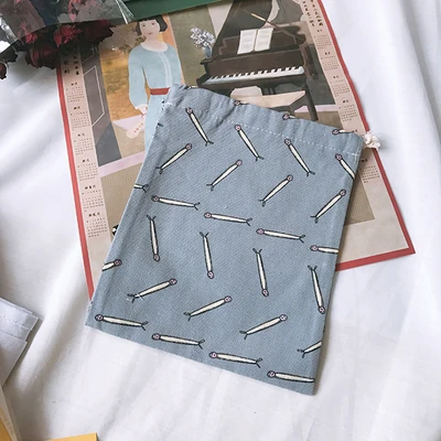 Корейский ulzzang Харадзюку Мультфильм Drawstring Женская Новая мода Портативный Путешествия Повседневная Женская Drawstring Карманный - Цвет: 8