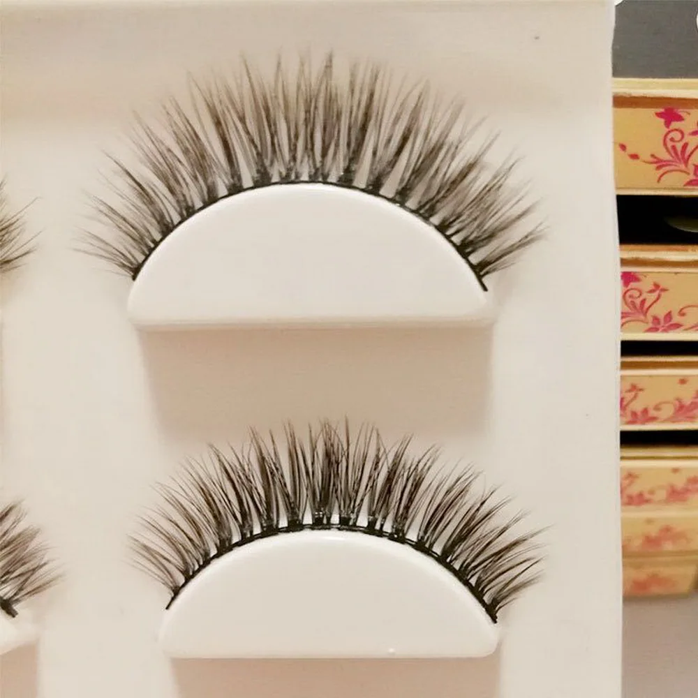 3 пары накладные ресницы искусственные норковые волосы натуральные мягкие