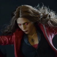 16th by t5 red eyes hair witch elizabeth olsen sound control light head sculpt fit 12 female action figrue body toys by art