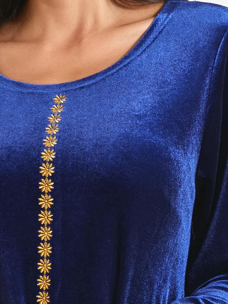 Мусульманское платье Abaya женский халат с оборками Jubah Elbise Eid Исламская одежда
