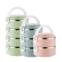 lunch box stainless steel for microwave food container storage boxs food thermos 2 hours leak proof japanese style bento box