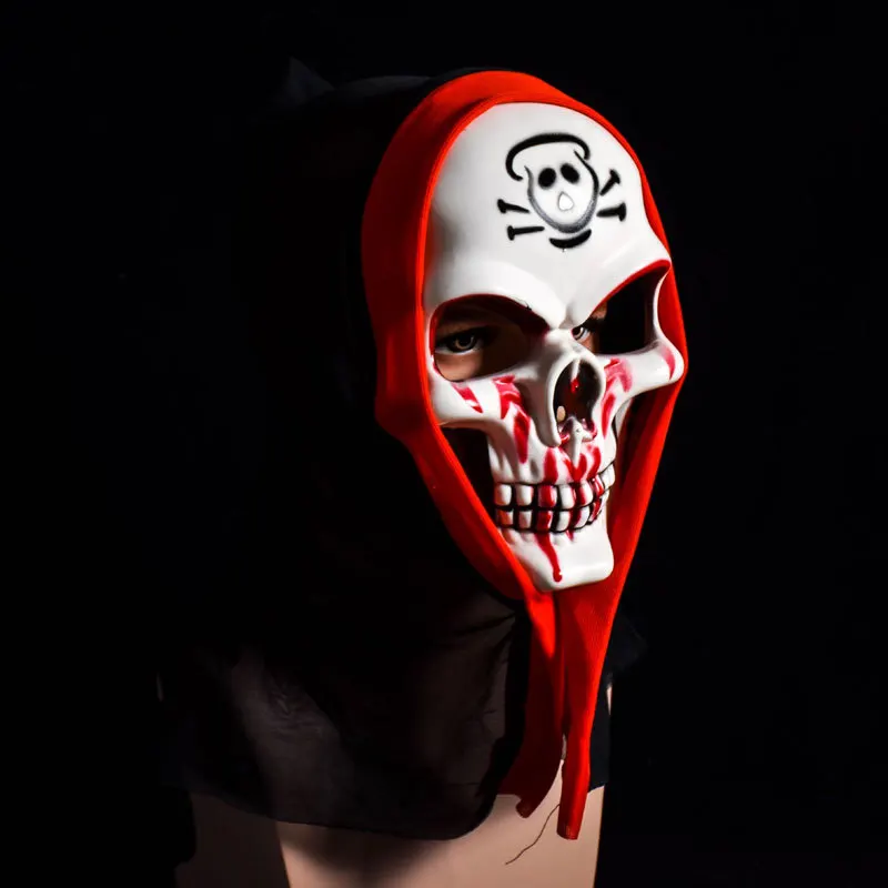 Halloween Scary Mask Costume for Men Women Kids Deluxe Overhead Death Skull Bones Full Day of The Dead | Дом и сад