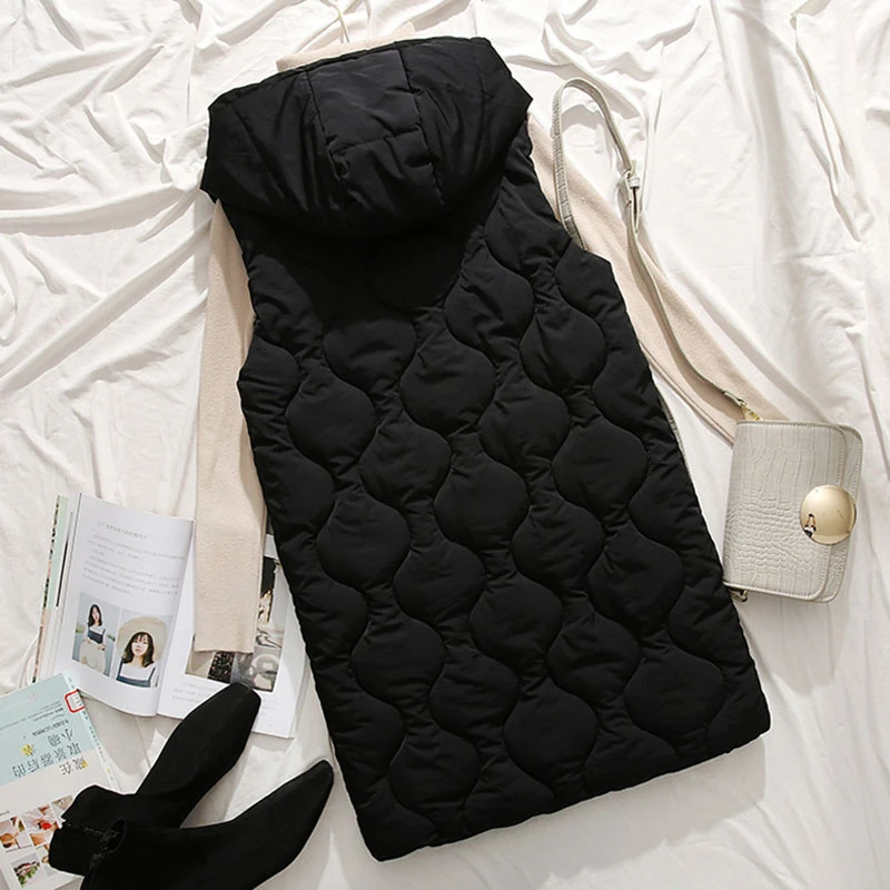 Осенне зимняя новая длинная юбка выше колена Женский облегающий пуховик без