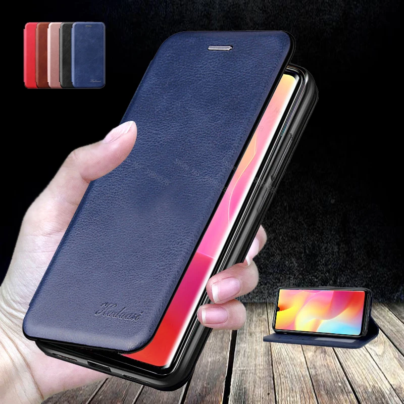 Легкий кожаный флип-чехол mi note 10 Магнитный чехол для xiaomi lite minote note10 10pro кошельки