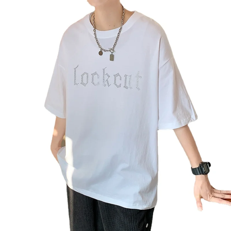 

2021 Summer Five-quarter Sleeve T-shirt Short-sleeve Men's Simple Design Sensible Shirt Top