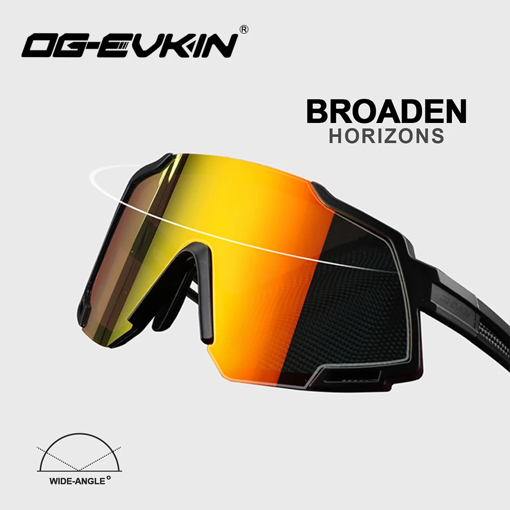 OG-EVKIN CG-002 Cycling Glasses Road Bike Cycling Eyewear Sunglasses MTB Mountain Bicycle Sports Men Women for Running Riding
