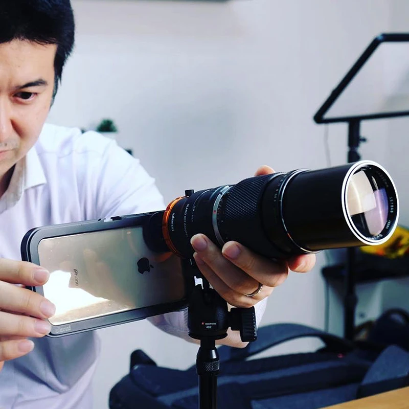Ulanzi DOF E Mount DSLR Camera полная Рамка адаптер объектива клетка для iphone 11 Pro Max смартфон