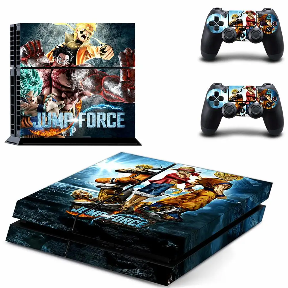 Jump Force PS4 Stickers Play station 4 Skin PS 4 Sticker Decal Cover For PlayStation 4 PS4 Console & Controller Skins Vinyl