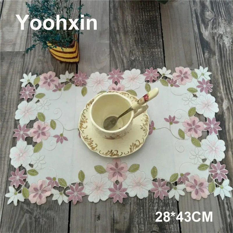 Современный стол коврик ткань вышивка чашка кружка кофе чайная салфетка подставка для напитков Рождественская стеклянная подставка под прибор вечерние ужин кухня