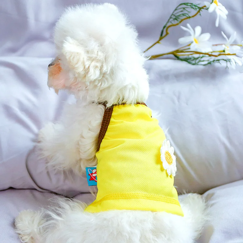 PETCIRCLE Одежда для собак с цветочным узором Платье майка маленьких Щенок домашнее