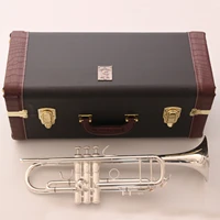 new music fancier club bb trumpet ab 190s silver plated music instruments profesional trumpets 190s with case mouthpiece
