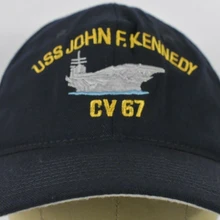 Печатный USS John F. Бейсболка Kennedy CV67 военно морская США бейсболка