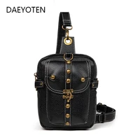 daeyoten fashion rivet chest bag female motorcycle crossbody bags for women 2020 steampunk purses and handbags unisex travel bag