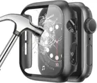 Стекло и крышка для Apple Watch 7 Чехол 45 мм 41 мм iWatch чехол Аксессуары PC бампер + защита экрана Apple watch Серия 7 Чехол
