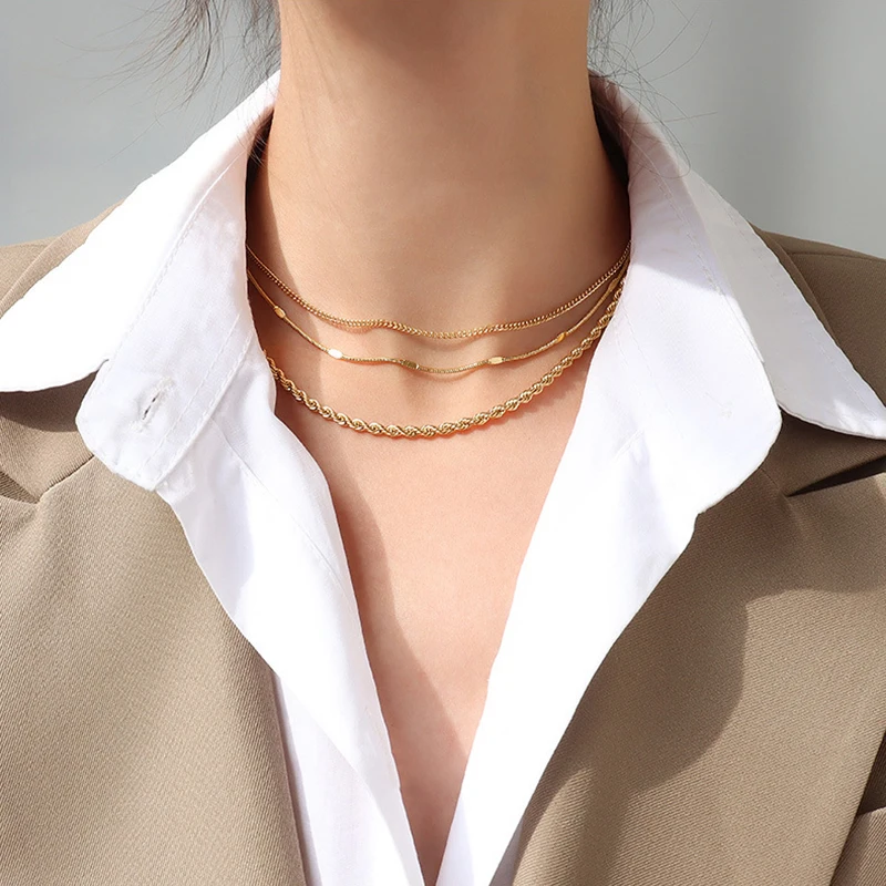 Цепочка со змеиным плетением из нержавеющей стали | Украшения и аксессуары