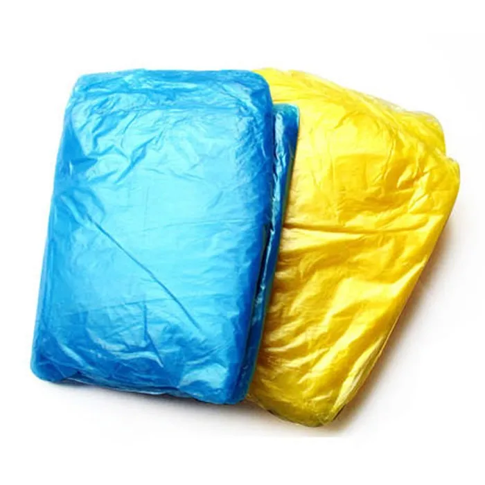 10pcs/lot Unisex Travel Camping Must Rain Coat  Disposable Raincoat Adult Emergency Waterproof Hood Poncho