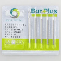 5 pcs wave dental tungsten carbide burs low speed for clinic lab round hp 6