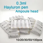 Одноразовая инъекция 0,3 мл гиалуроновая ручка, шприц, иглы, ампульная головка для высокого давления, Meso Hyaluronique ручка, пистолет, инструмент для распыления