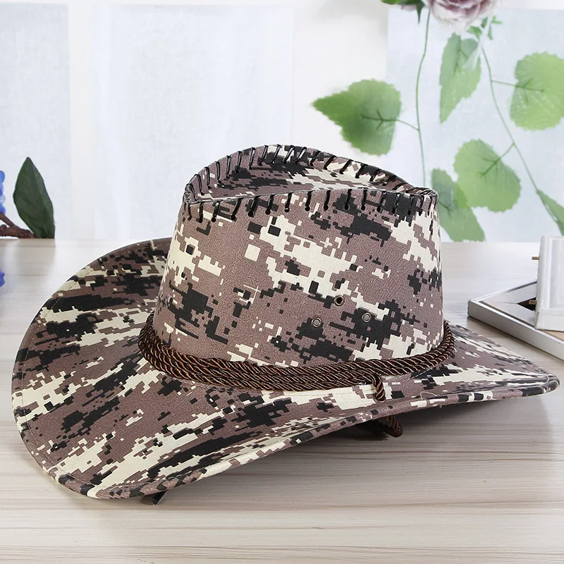 Хепберн бренд 2019 Камуфляж ковбойская шляпа для мужчин/женщин верховая езда