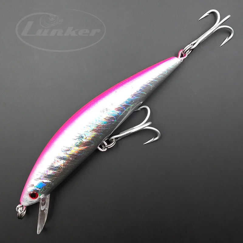 Lunker Тонущая менее 40 г 12 5 см жесткая приманка для морской рыбалки на троллинге в