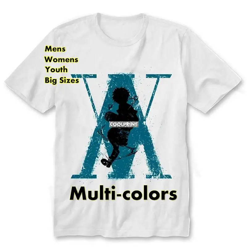 

Мужская футболка оверсайз Hunter x Hunter Killua w DMN, белая футболка с оригинальным графическим принтом