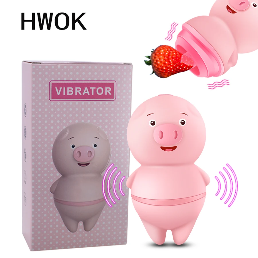 Вибратор HWOK с языком милый лизание клитора и сосков стимулятор Женский