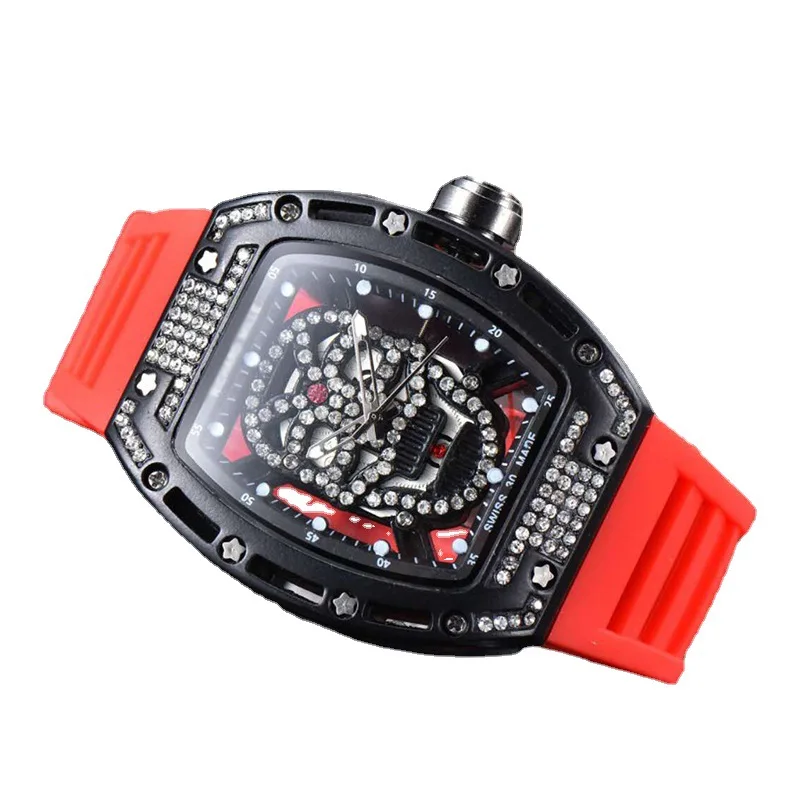 

New fashion classic men's high grade business watch waterproof watch wine barrel watch personality WATCH QUARTZ WATCH