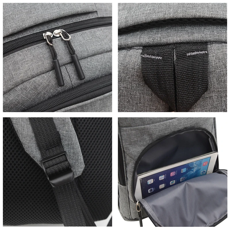 

Textured Nylon Men's Multifunctional Backpack Large Capacity Business Casual Computer Bag Outdoor Fashion Sports Travel Rucksack