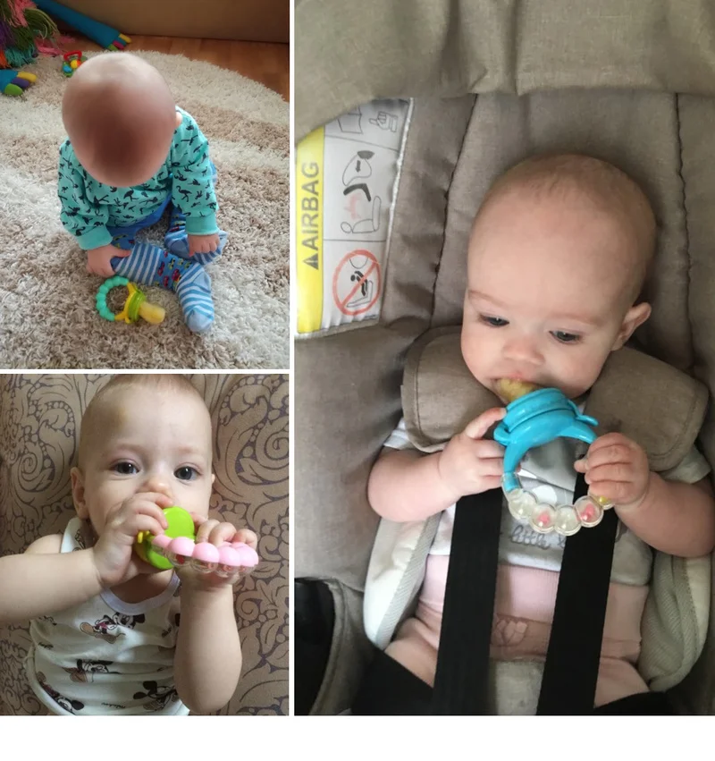 

Baby nipple Fresh Food Nibbler Baby Pacifiers Feeder Kids Fruit feeding nipple Safe Supplies Nipple Teat Pacifier Bottles