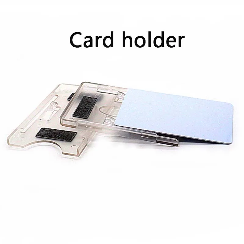 UHF Card Holder With Adhesive or Sucker Can Stick on Vehicle Windshield Glass Wwindscreen MOQ 100pcs