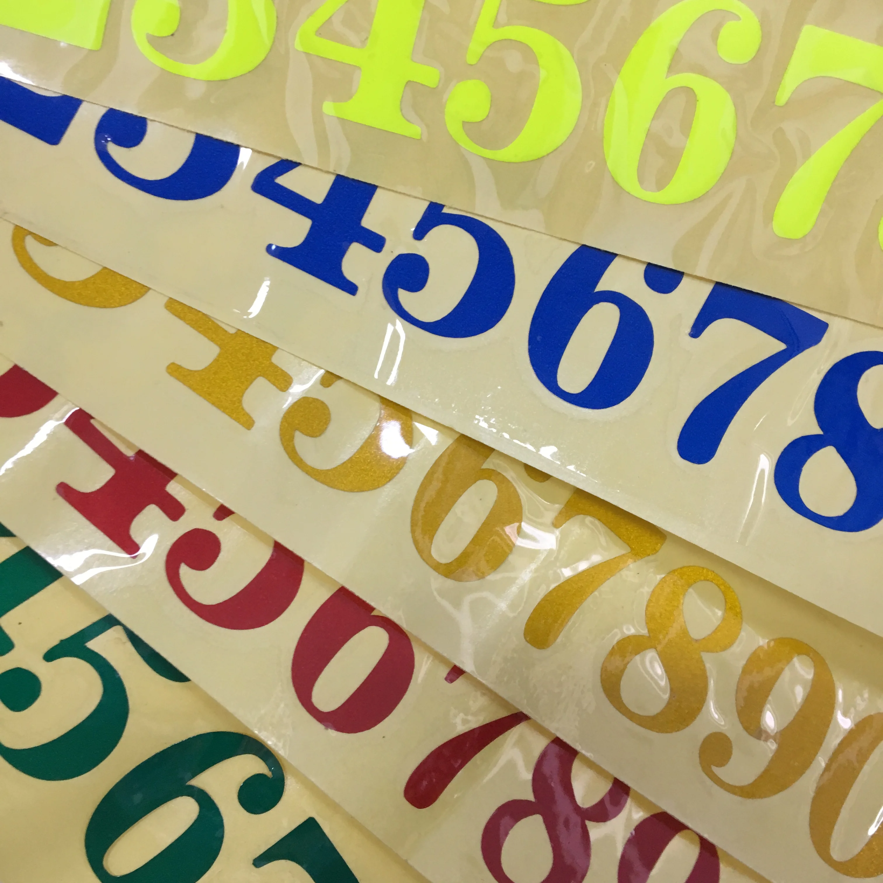 Светоотражающая Виниловая наклейка для мотоцикла 0-9 дюймов | Автомобили и