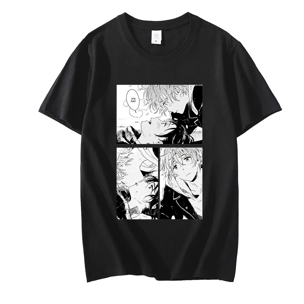

Mio and Shun Japanese Streetwear Casual Tee Shirt Umibe No Etranger Goth Clothes Spring/autumn T-Shirt Plus Size T Shirt